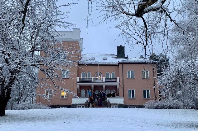 Winter at Polhøgda, the home of Fridtjof Nansen, where FNI is located. Photo: Anna Valberg/FNI