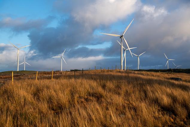 European energy and environment. Norwegian wind power plant. Photo: Jarle Aasland