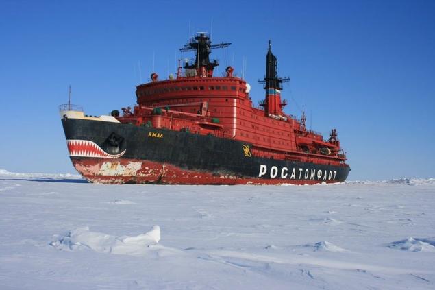 Russian nuclear icebreaker “Yamal” in the 2014 expedition “Kara Winter”. Photo: Rosatomflot.