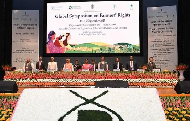 The Global Symposium on Farmers’ Rights was inaugurated by the President of India. Photo: Regine Andersen, FNI