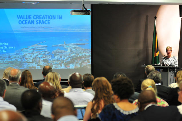 Deputy Minister of Foreign Affairs, Tone Skogen, at the opening of the South Africa - Norway Science Week in Pretoria. Photo: Innovasjon Norge